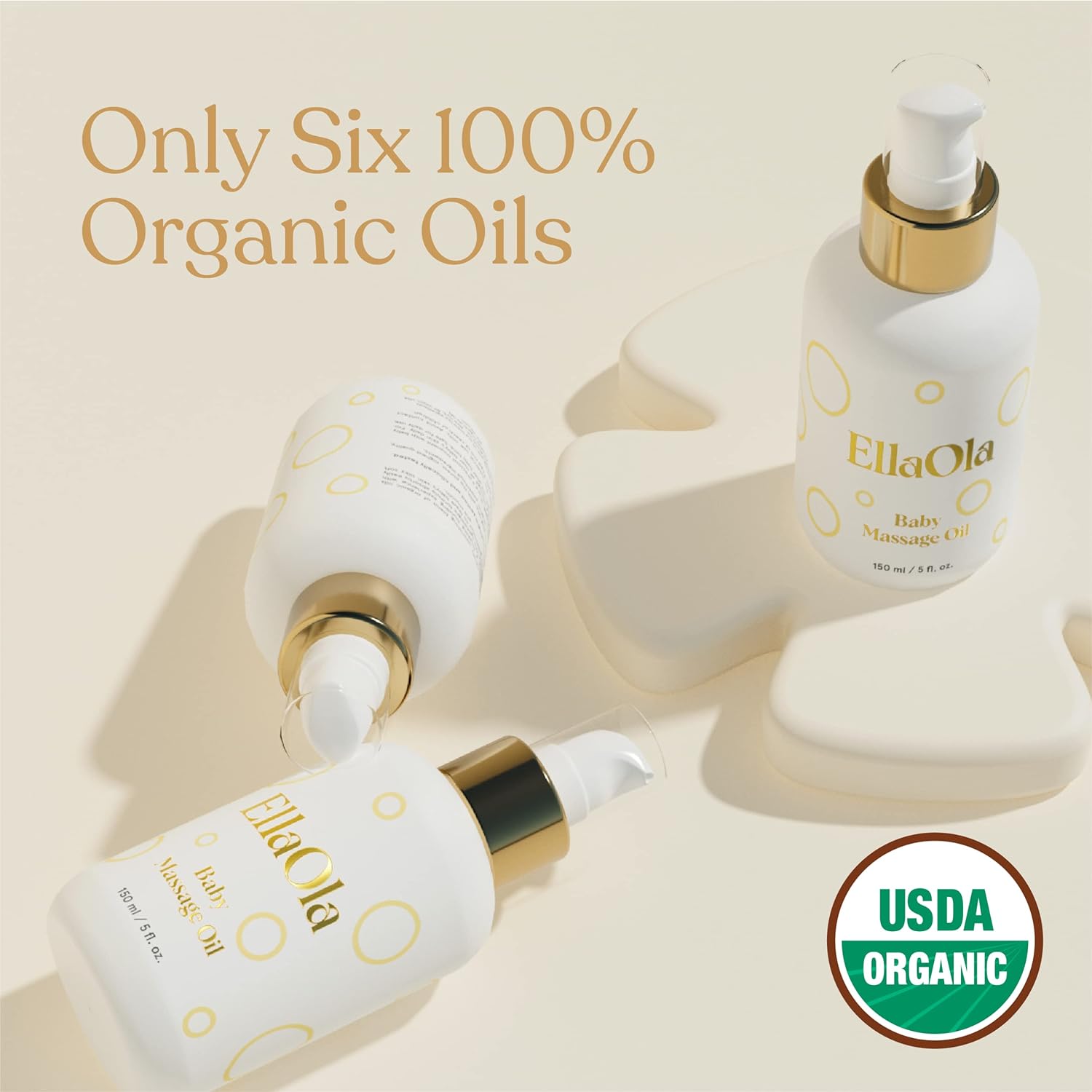 EllaOla 100% Organic Baby Massage Oil