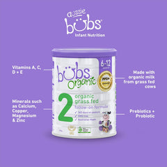 Bubs Organic® Grass Fed Infant Formula Stage 2