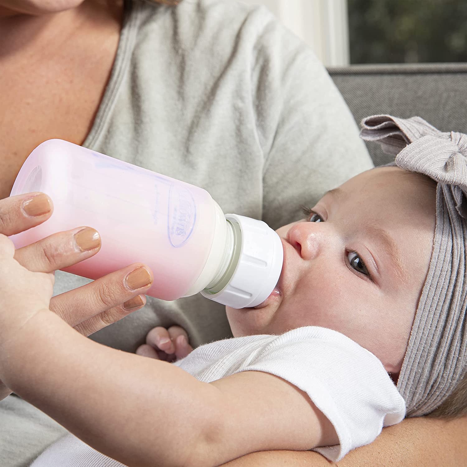 Dr. Brown’s Natural Flow® Anti-Colic Options+™ Narrow Glass Baby Bottle, with Level 1 Slow Flow Nipple