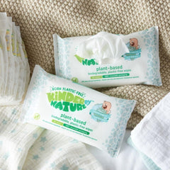 Kinder by Nature Plant Based Baby Wipes - 100% Biodegradable & Compostable