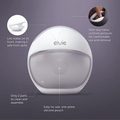 Elvie Curve Silicone Manual Wearable Breast Pump