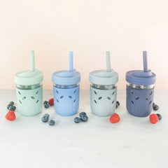 Glass Mason Jar Drinking Tumblers for toddlers