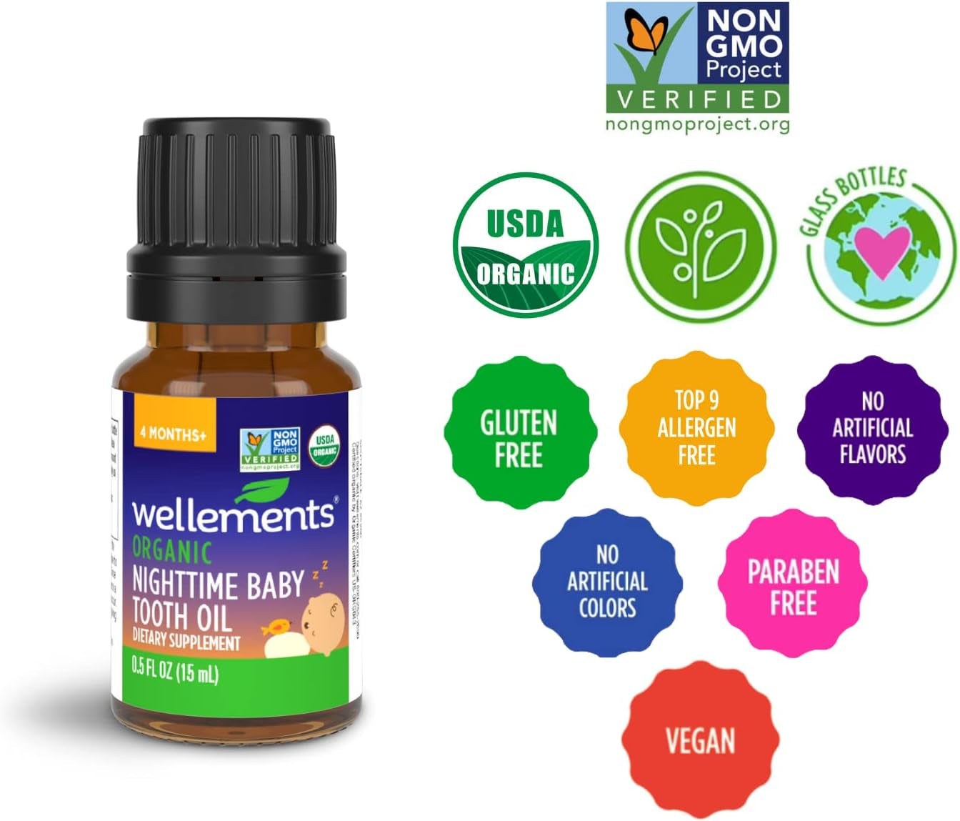 Wellements Organic Nighttime Baby Tooth Oil