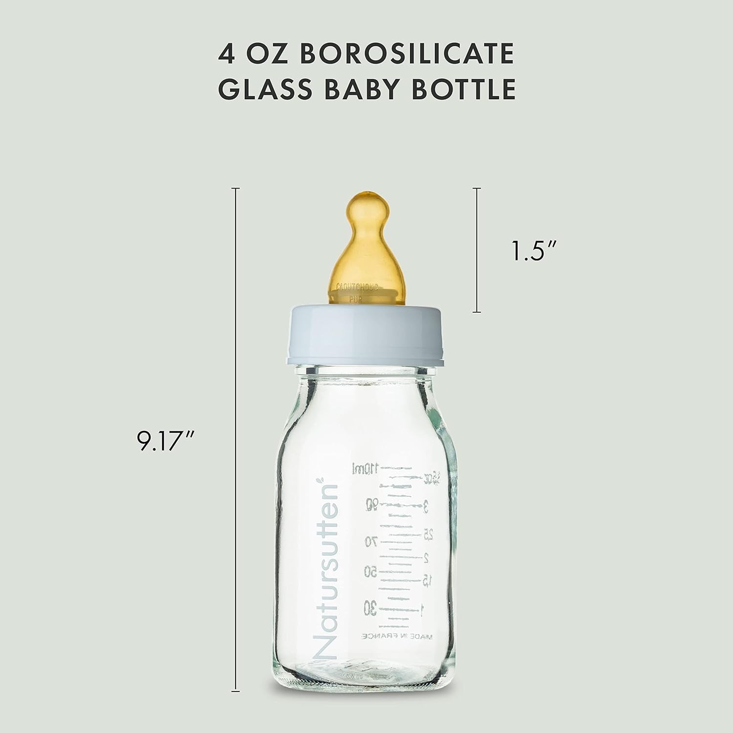 Glass Baby Bottles 3.7 oz