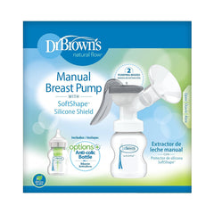 Dr. Brown’s Manual Breast Pump with SoftShape 100% Silicone Shield