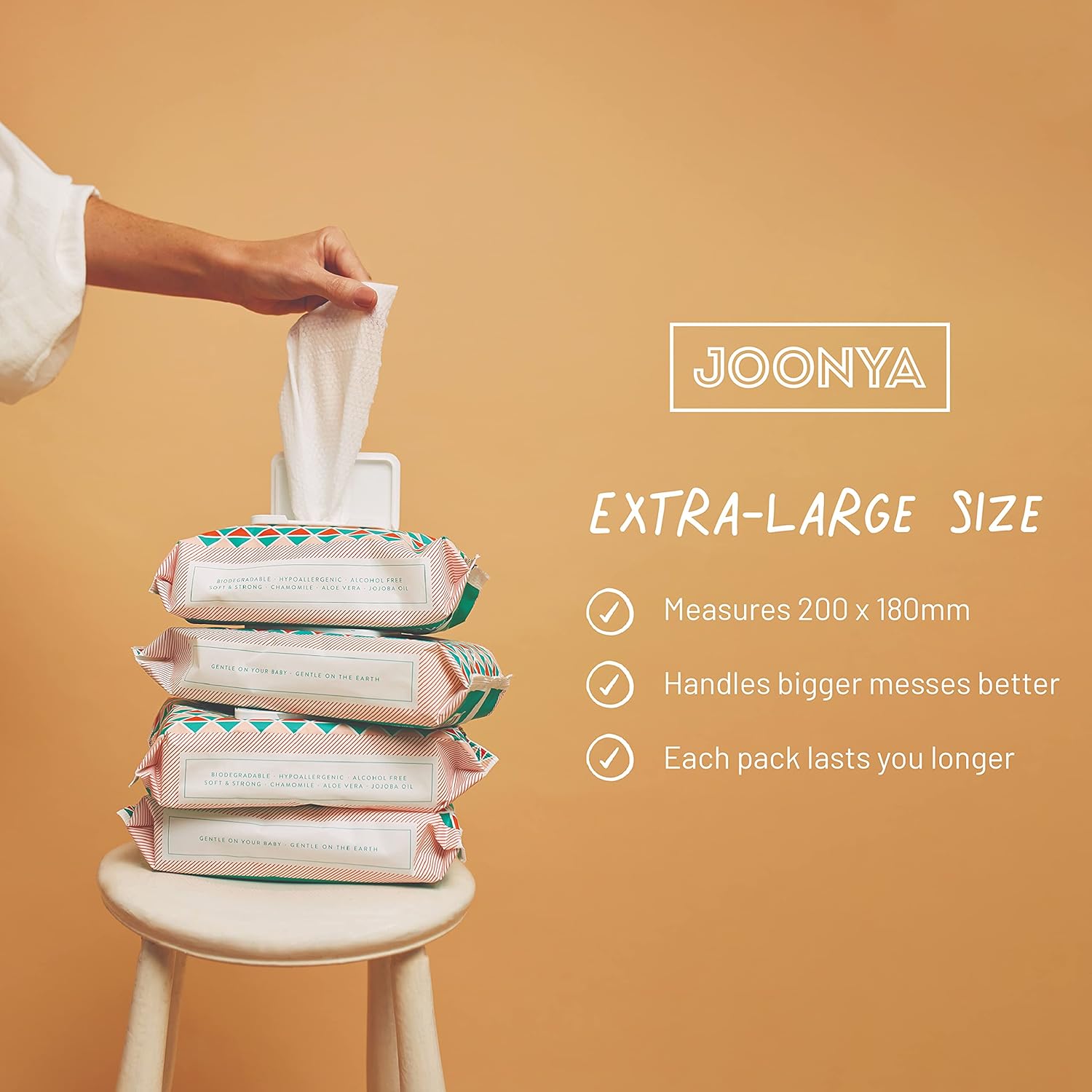 Joonya Baby Wipes - Non-Toxic, Earth-Friendly Baby Wipes for Calm, Healthy Skin B