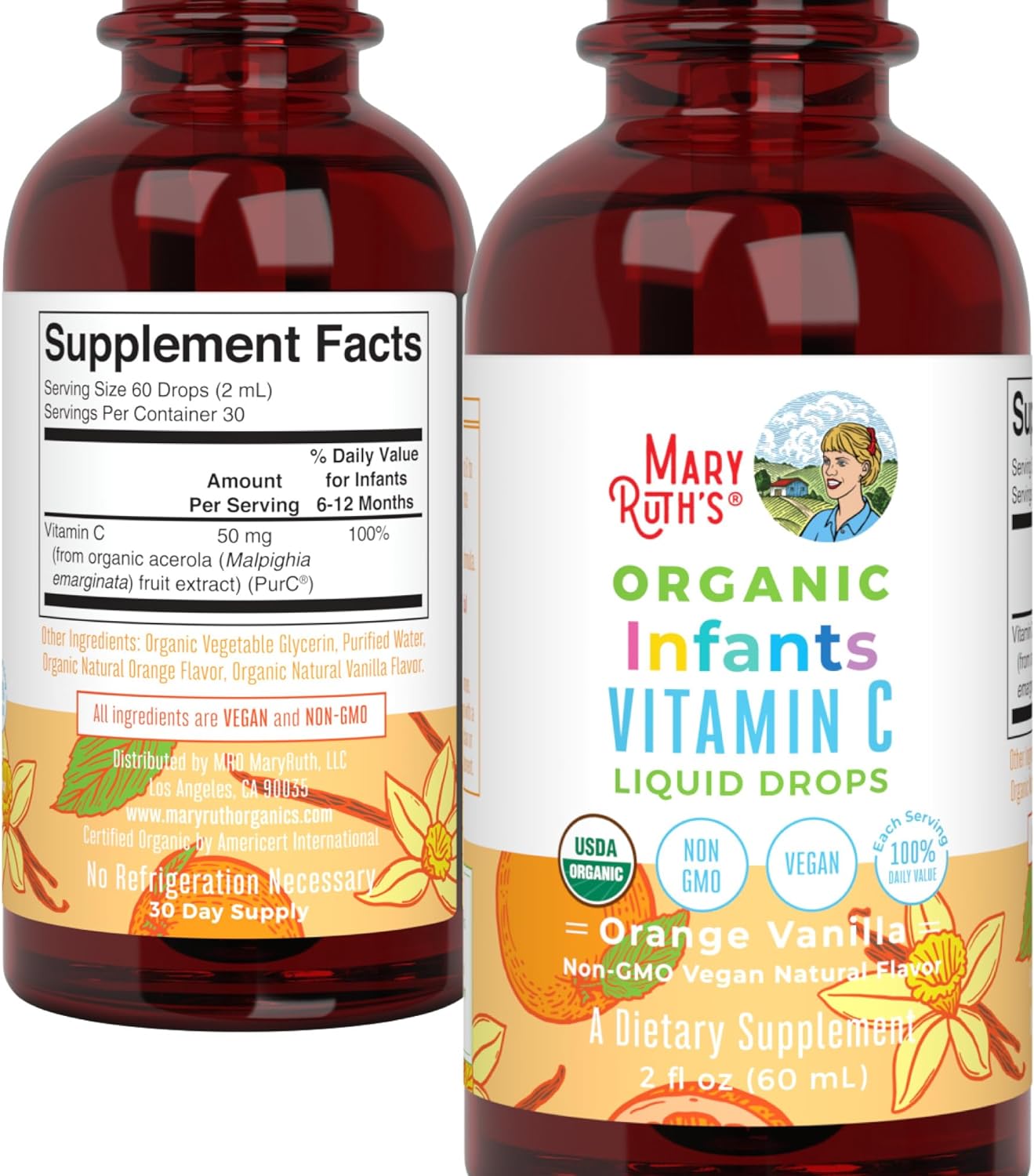 Organic Infants Vitamin C Liquid Drops