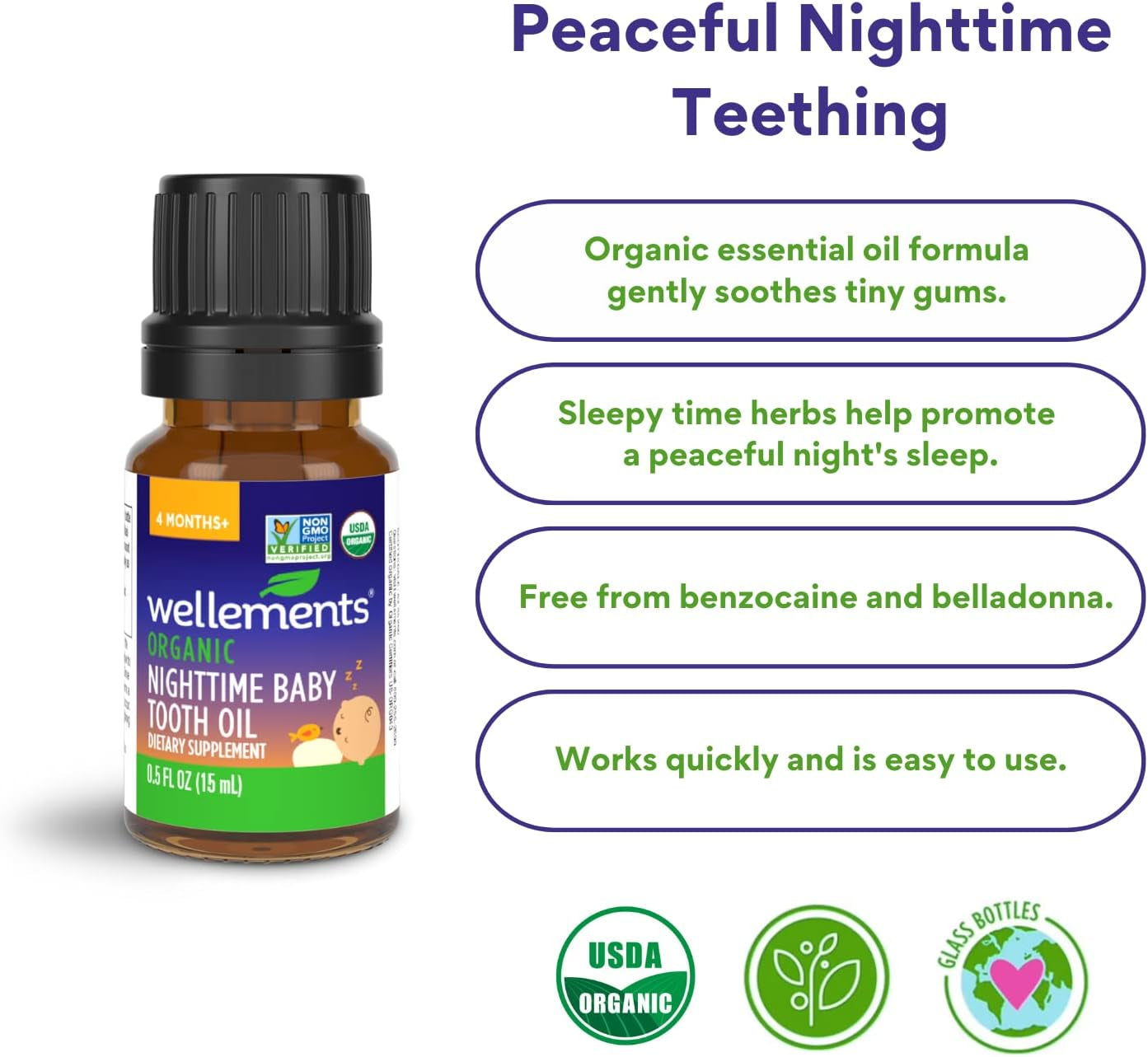 Wellements Organic Nighttime Baby Tooth Oil