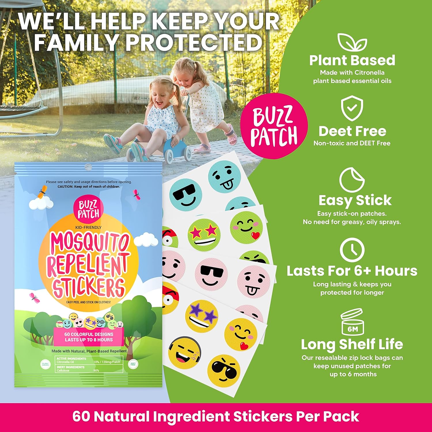 BuzzPatch Mosquito Repellent Patches