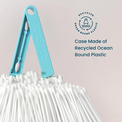 Lastswab® Reusable Cotton Swabs for Gentle & Eco-Friendly Beauty Routines - the Sustainable Alternative to Single-Use Q Tips - Zero Waste & Easy to Clean - Comes with a Convenient Travel Case Holder