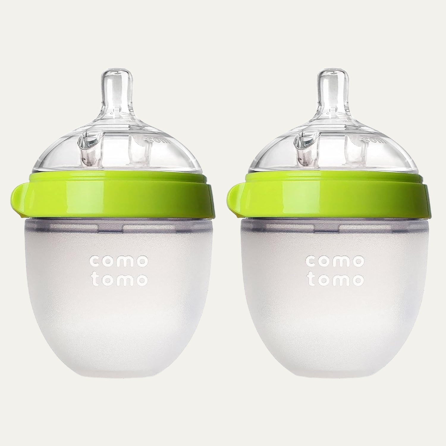 Comotomo Baby Bottle, Green, 5 Ounce (2 Count)